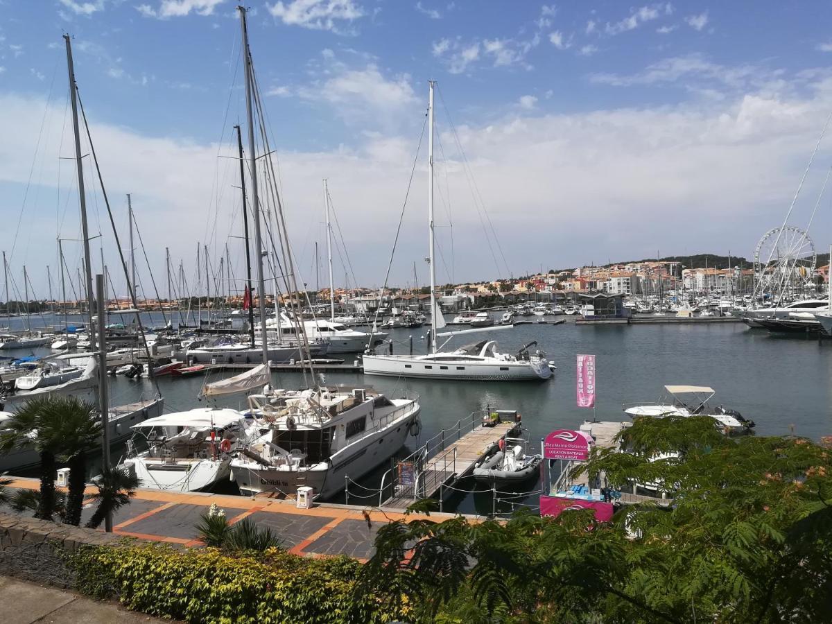 Appartement 1Ere Ligne Vue Port Avec Balcon, Piscine Agde Exteriör bild