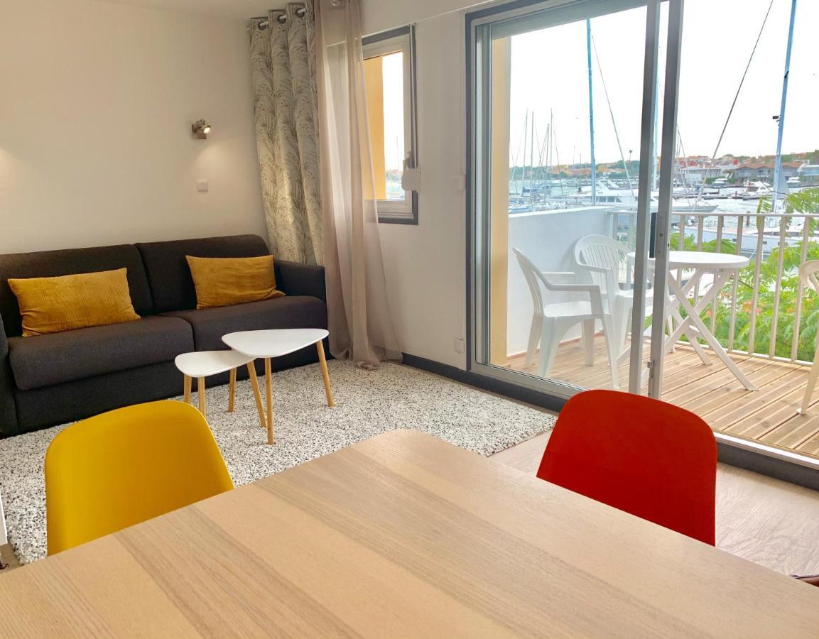 Appartement 1Ere Ligne Vue Port Avec Balcon, Piscine Agde Exteriör bild