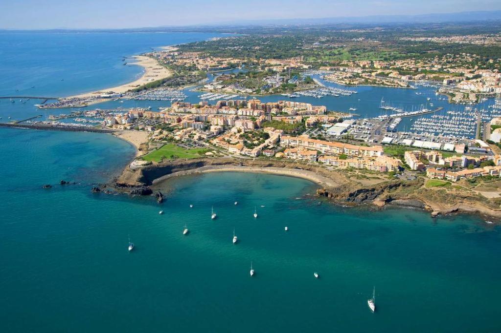 Appartement 1Ere Ligne Vue Port Avec Balcon, Piscine Agde Exteriör bild